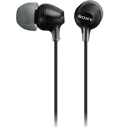 Zoom Sony MDR-EX15LP Earphones Earbuds , Black
