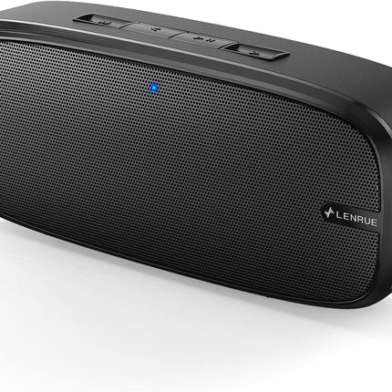 LENRUE Bluetooth Speaker, Wireless Portable Speaker with Loud Stereo Sound, Rich Bass, 12-Hour Playtime, Built-in Mic. Perfect for iPhone, Samsung and More