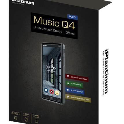 IPLANTINUM MUSIC Q4  PLUS MP3 PLAYER - 16GB