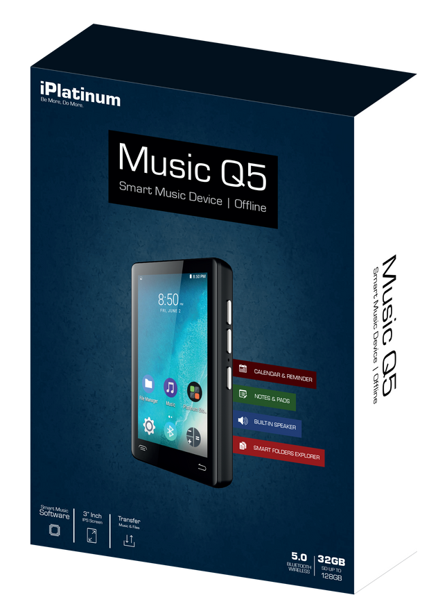 IPLANTINUM MUSIC Q5  MP3 PLAYER - 32GB